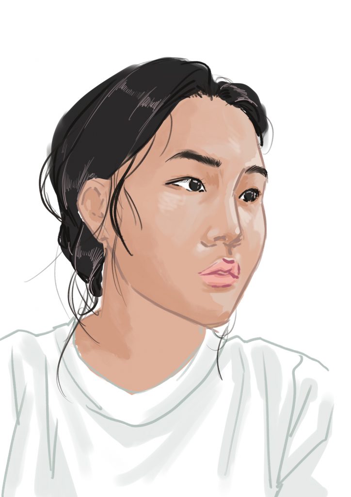 I try to use digital painting this time and using colors rather than single tone.